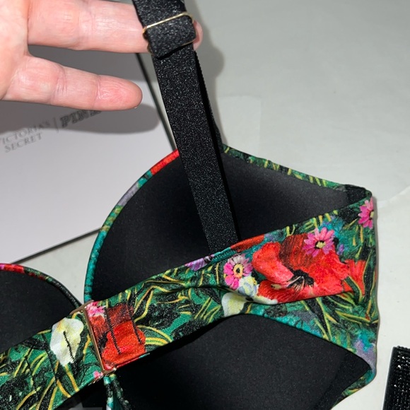 2pcs 36DD & L Victoria’s Secret Swim Push Up Top & Barzilian Bikini Bottom - Picture 13 of 16